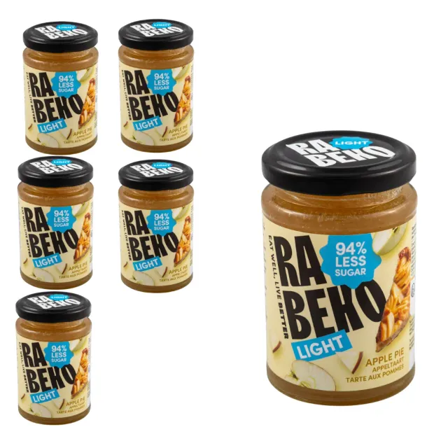 Rabeko Light confiture tarte aux pommes cannelle 6x230g