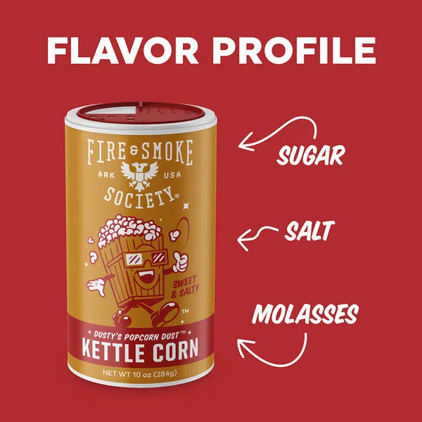 Fire Smoke Society Kettle Corn Dust assaisonnement pop-corn sucré-salé