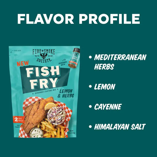 Fire Smoke Society Fish Fry panure poisson croustillante