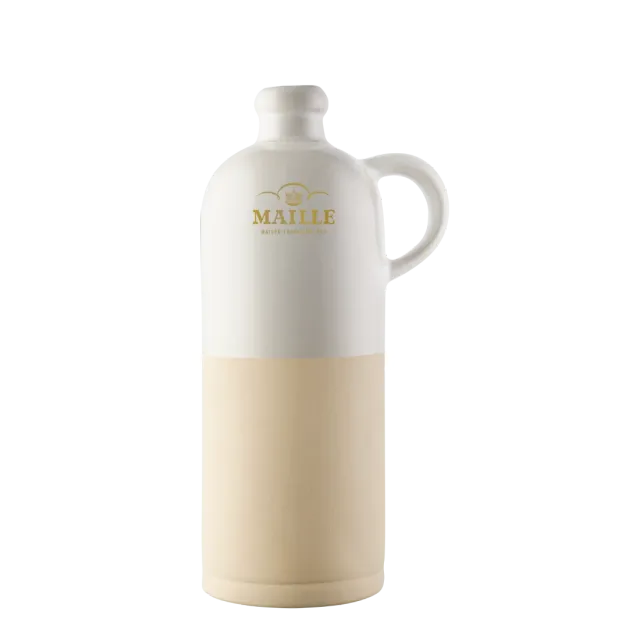 Maille Cruchon pot en grès blanc Manufacture Digoin