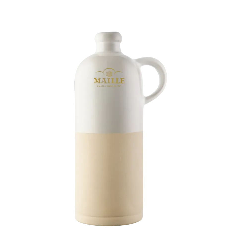 Maille Cruchon pot en grès blanc Manufacture Digoin