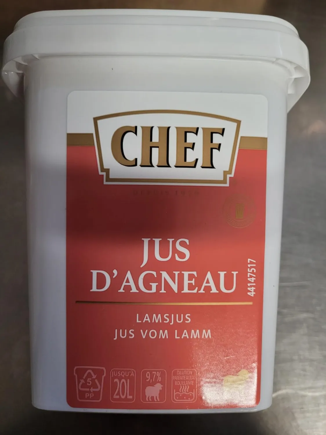 CHEF Jus d'Agneau jus déshydraté 600g