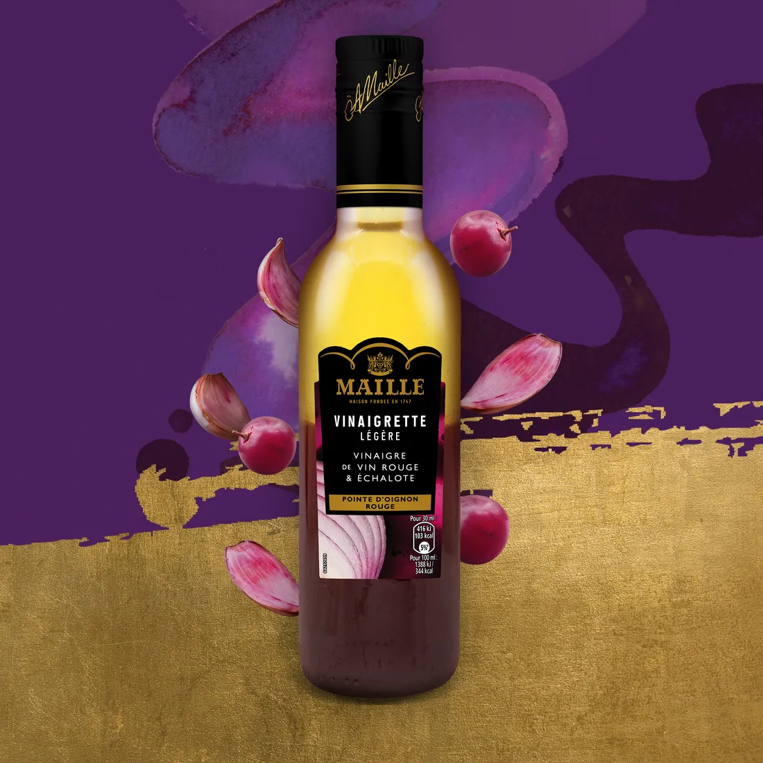 Maille Vinaigrette Légère vin rouge échalote 36cl
