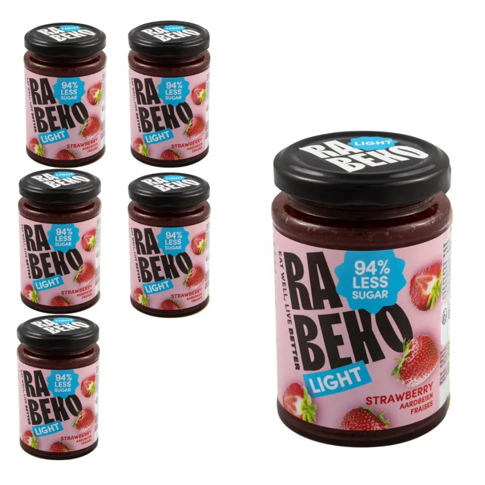 Rabeko Light confiture fraise sans sucre 6x230g