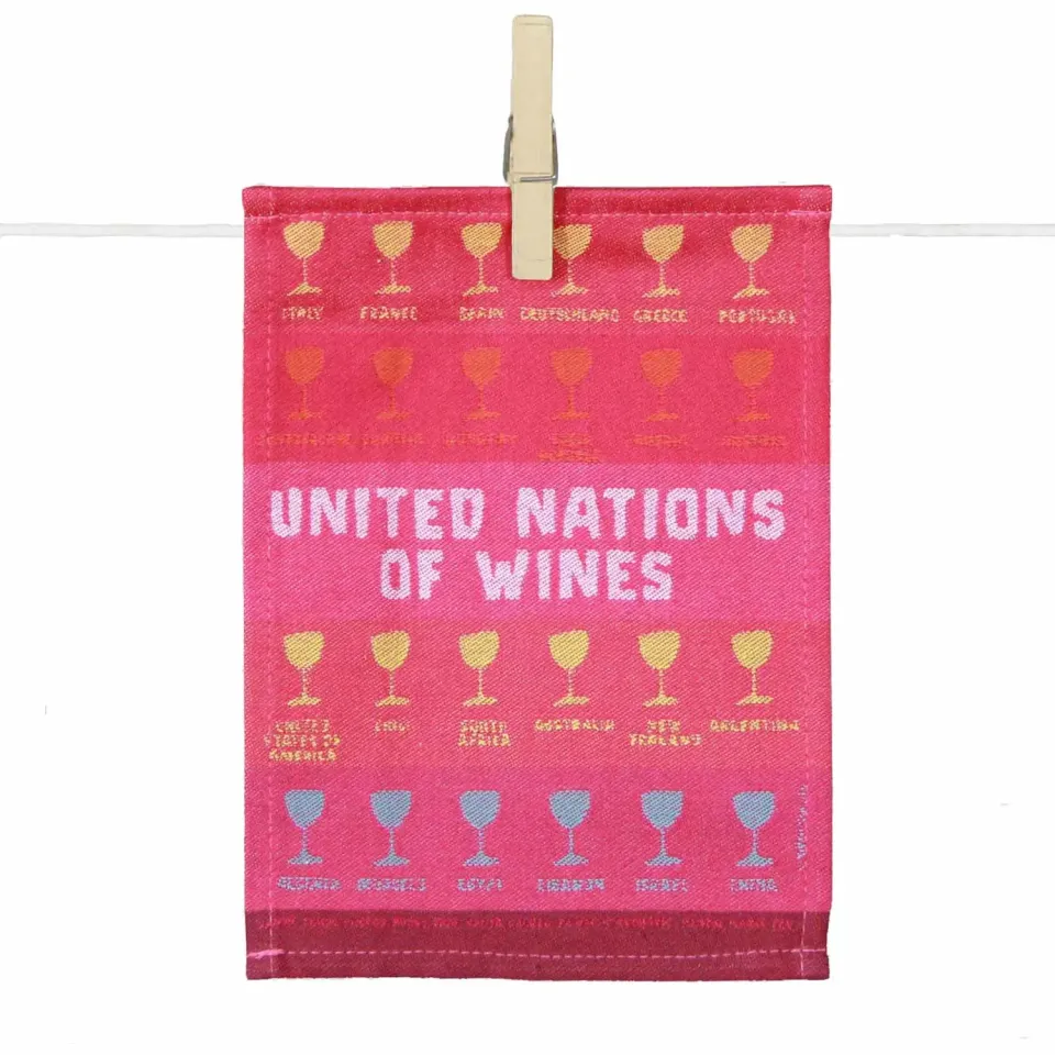 Maille Para-tapas United Nations Wine serviette coton