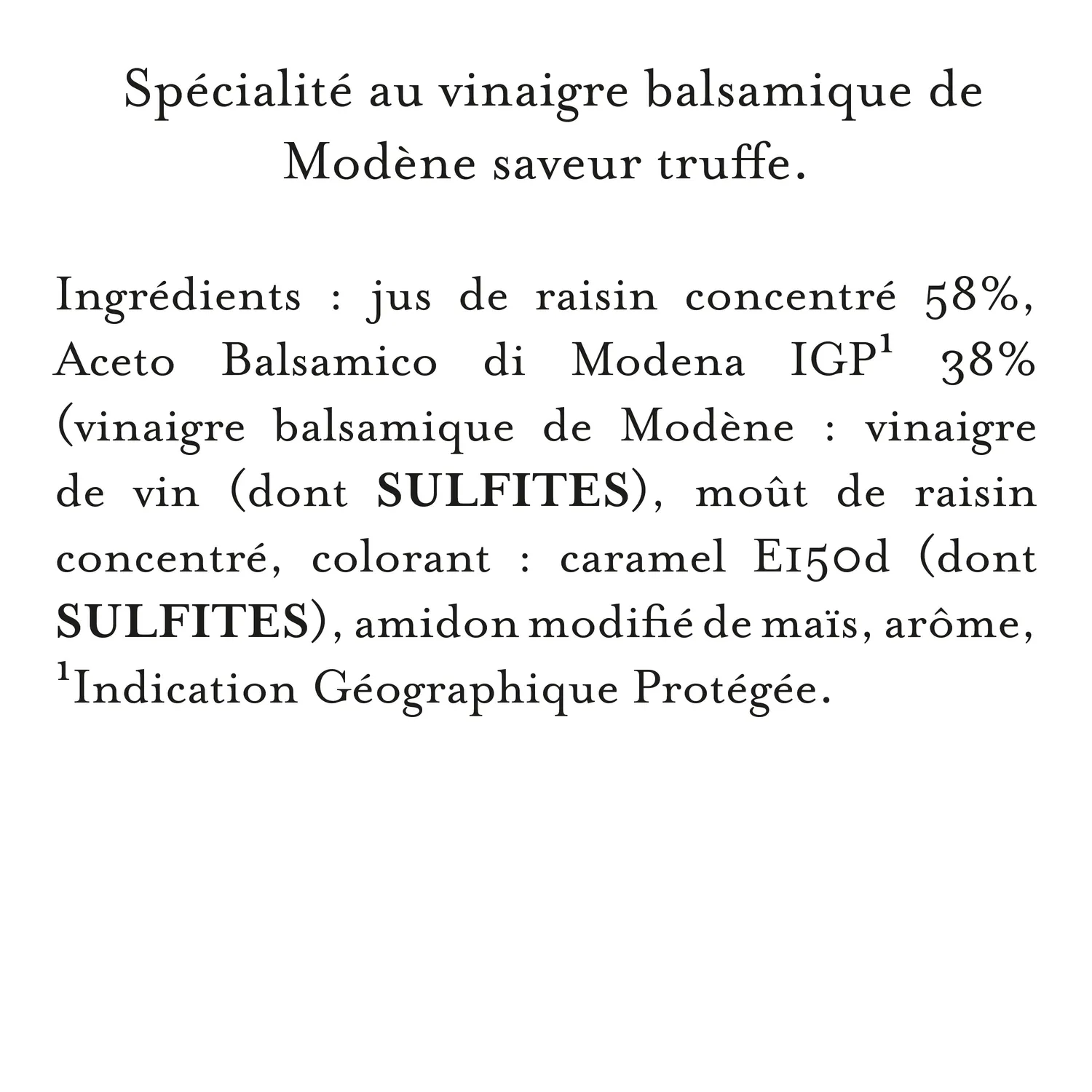 Maille Velours vinaigre balsamique truffe 25 cl Modène