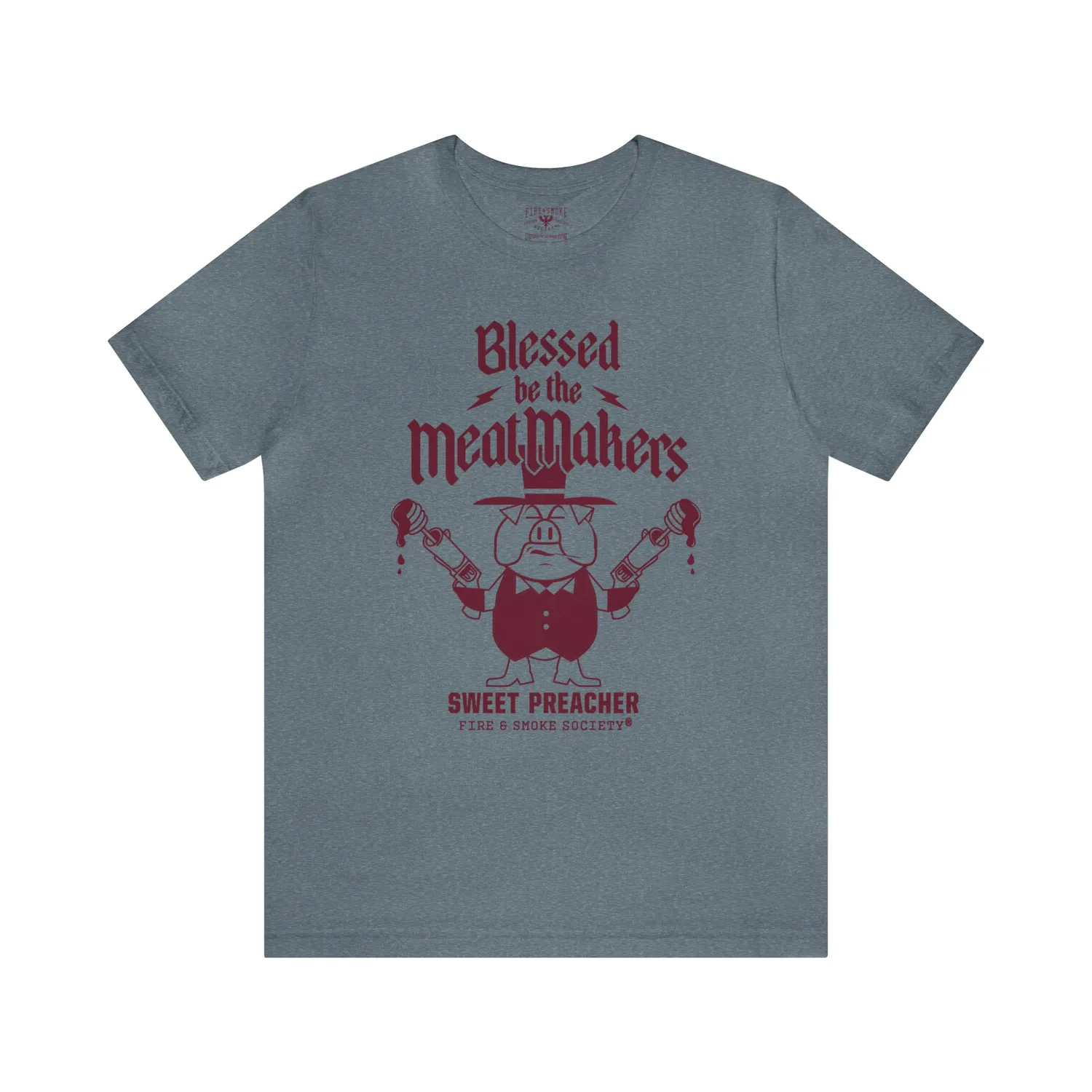 Fire Smoke Society Meat Makers t-shirt coton