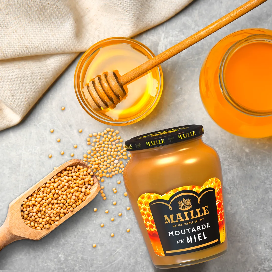 Maille Miel moutarde douce au miel 230g