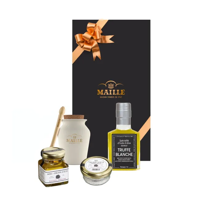 Maille Diamant Blanc coffret truffe blanche 5 pièces