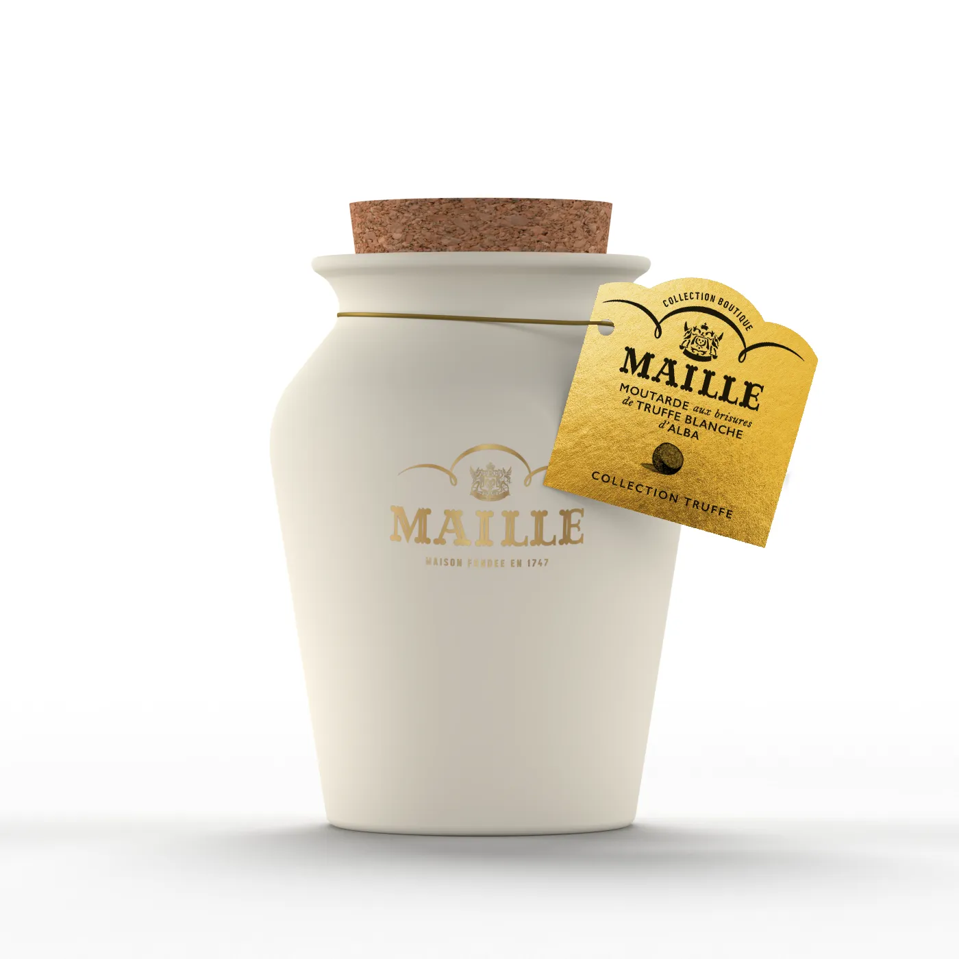Maille Diamant Blanc coffret truffe blanche 5 pièces