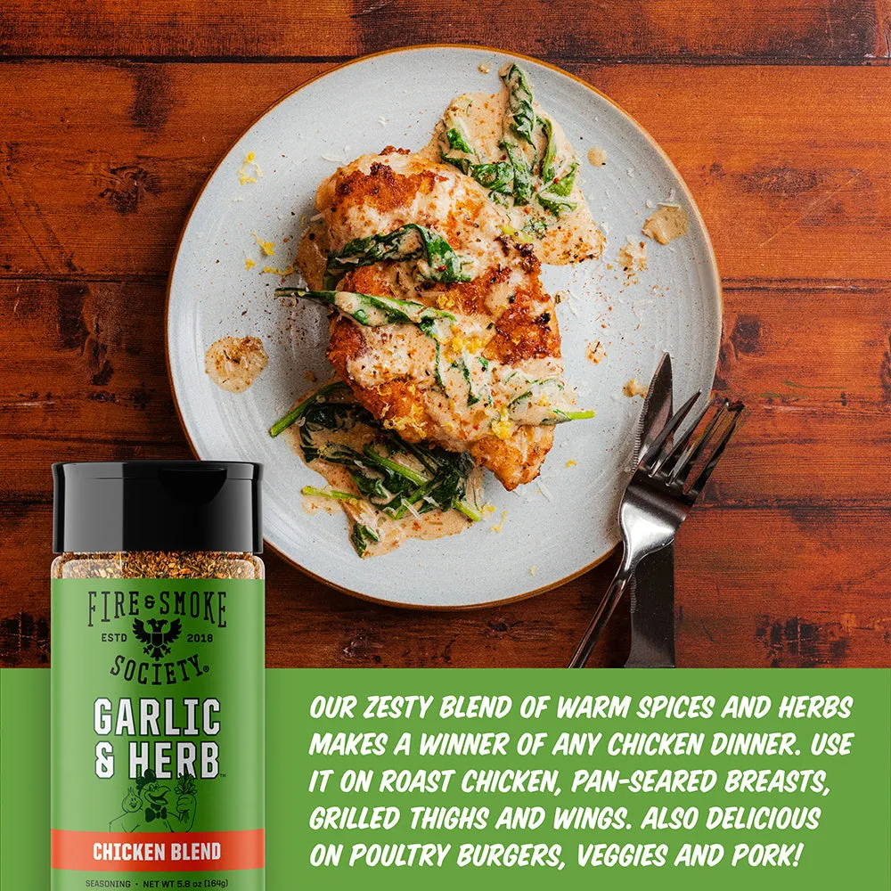 Fire Smoke Society Garlic Herb assaisonnement ail
