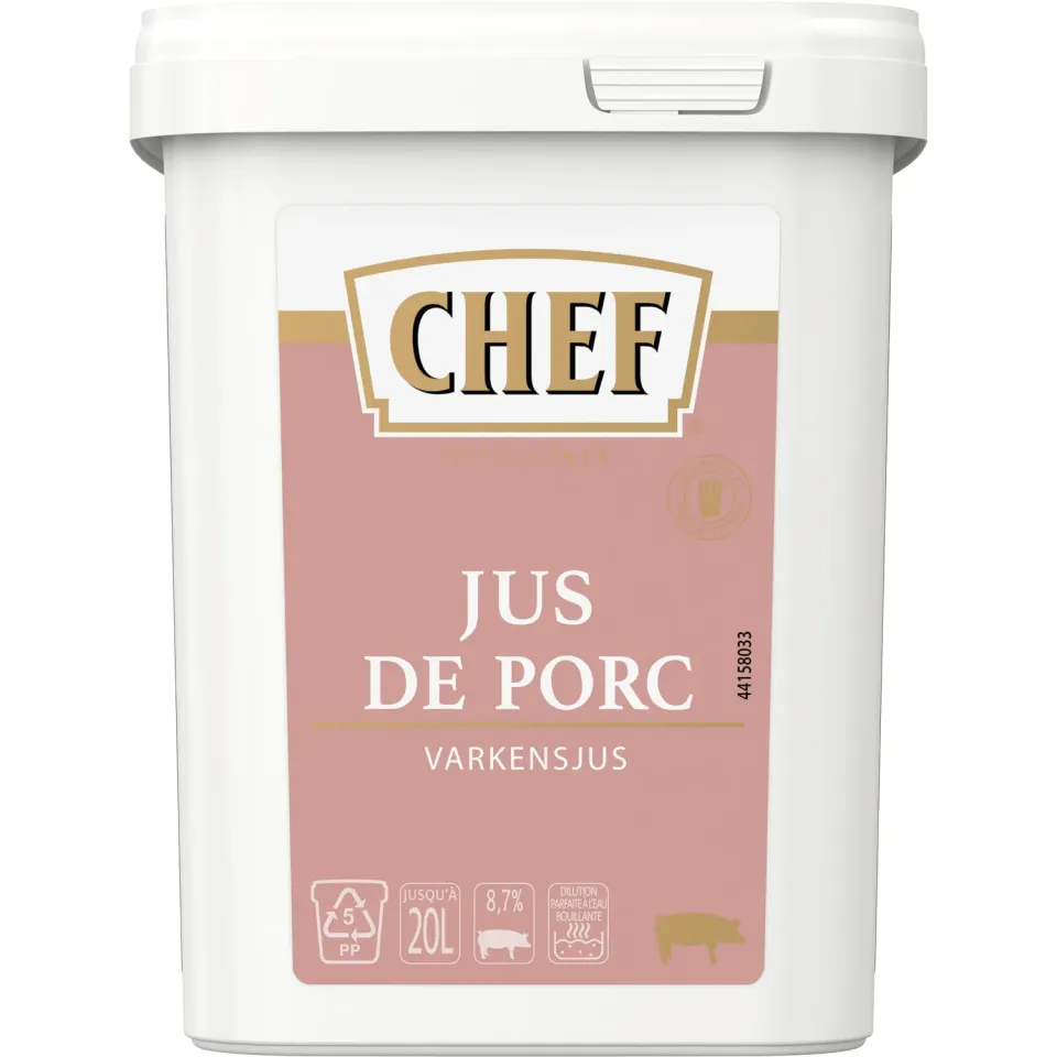 Premium Chef Jus de Porc Déshydraté boîte 600g corsé