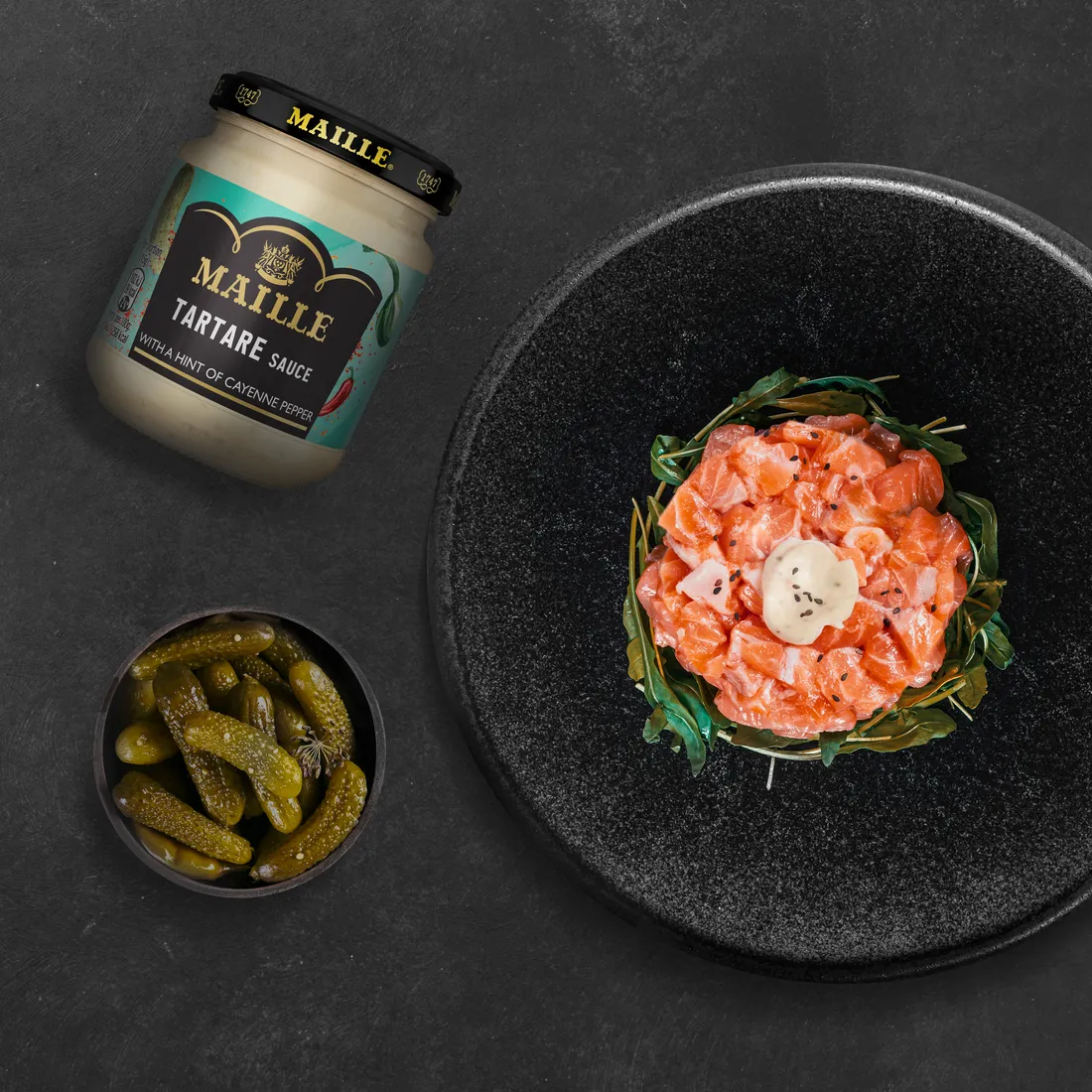 Maille Sauce Tartare Piment de Cayenne 185g Relevée