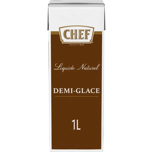 CHEF Demi-Glace Naturelle bœuf fond liquide 1L