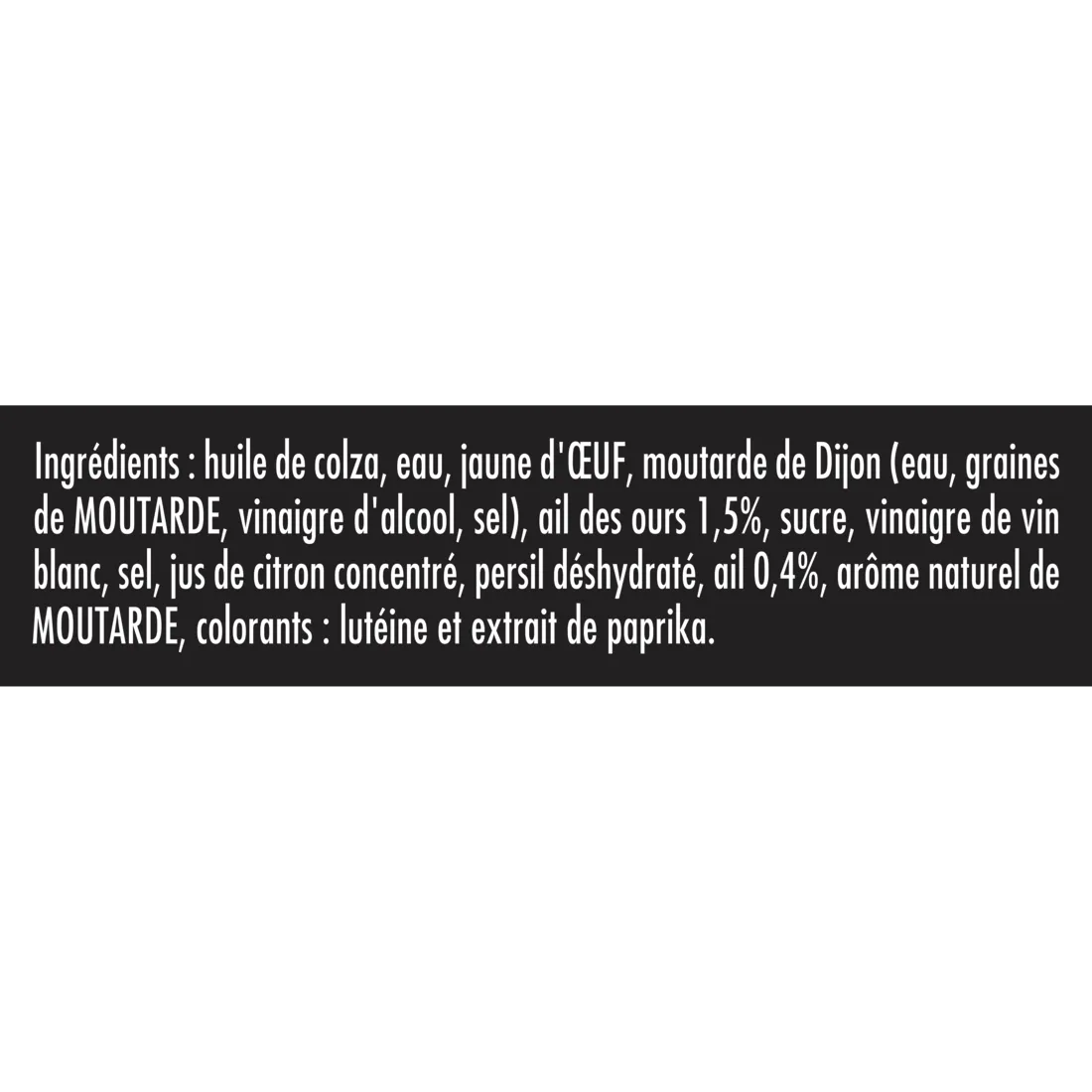 Maille Mayonnaise Ail des Ours 185g douce