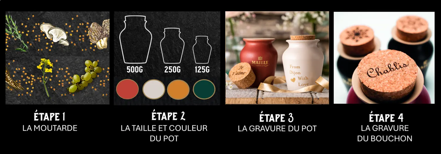 Maille Parmesan Truffe Blanche moutarde pompe Terracotta 125g