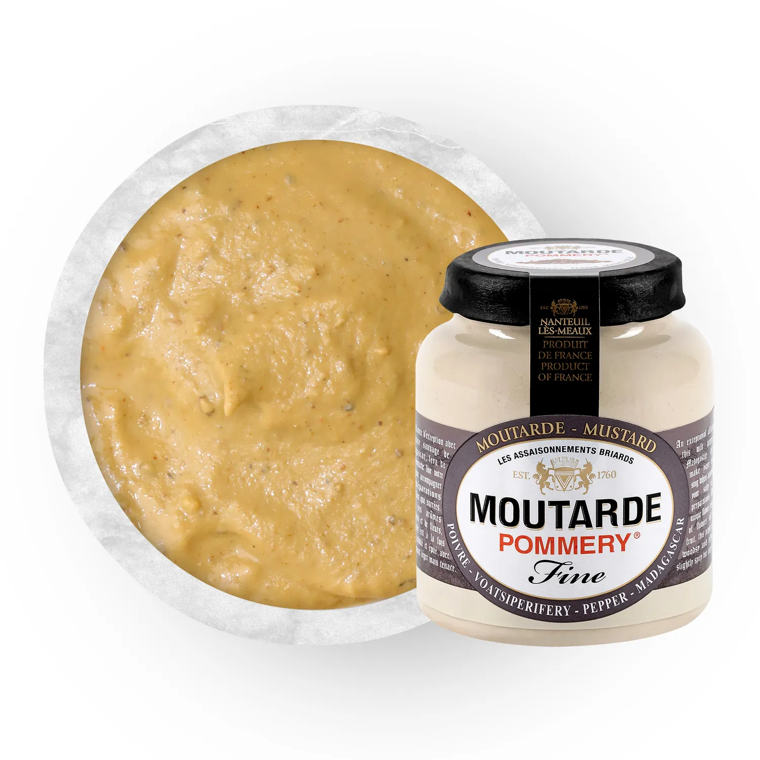 Pommery Moutarde Poivre Voatsiperifery 100g tamisée