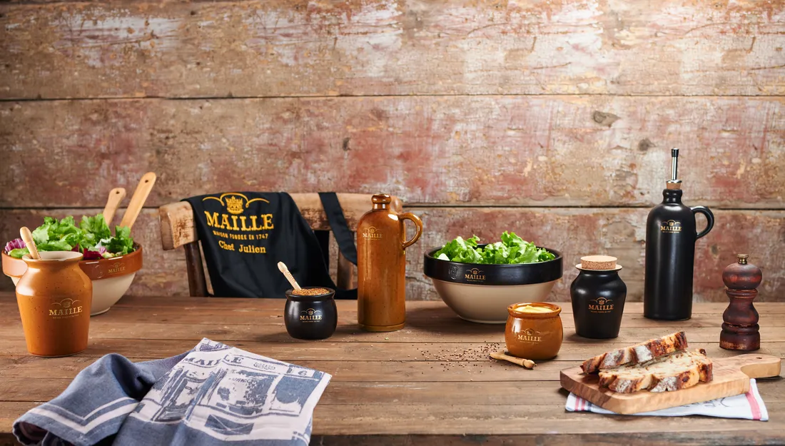 Maille Para Tapas Macarons serviette coton Moutet